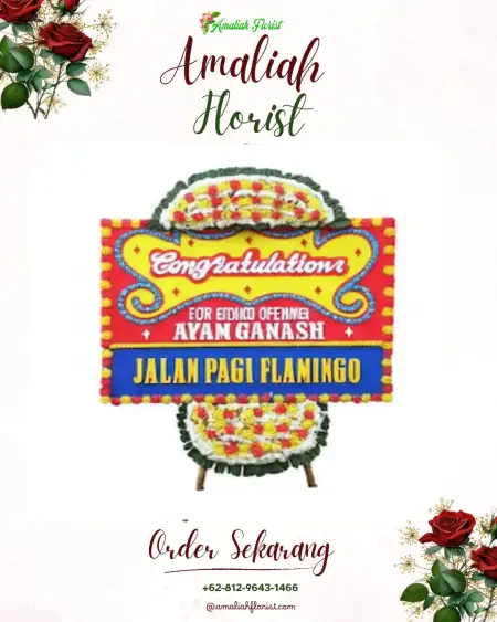 Sewa Papan Bunga Kawangkoan