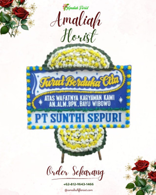 Papan Bunga Duka di Kawangkoan